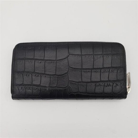 YSL Yves Saint Laurent Zippy Black Wallet 340-102325 - Picture 2 of 14